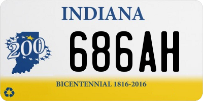 IN license plate 686AH