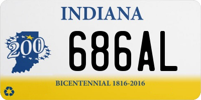 IN license plate 686AL