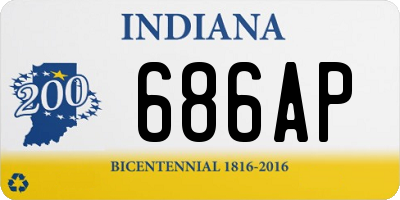 IN license plate 686AP