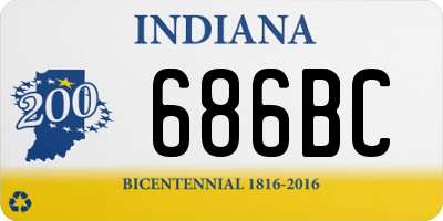 IN license plate 686BC