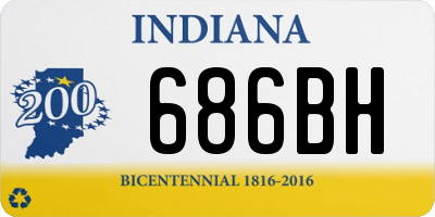 IN license plate 686BH