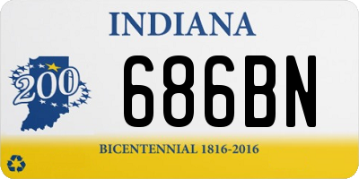 IN license plate 686BN