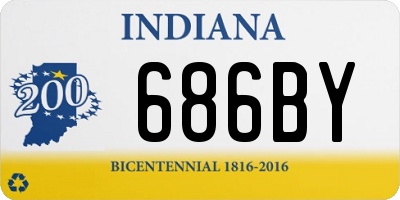 IN license plate 686BY