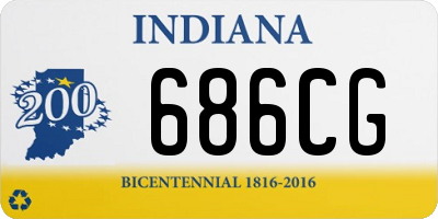 IN license plate 686CG