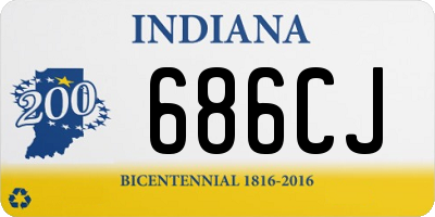 IN license plate 686CJ