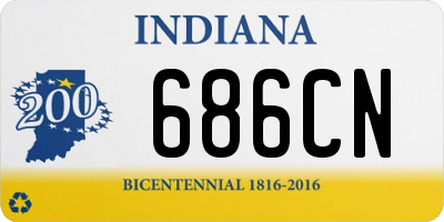 IN license plate 686CN