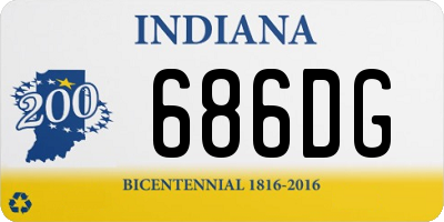 IN license plate 686DG