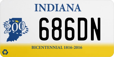 IN license plate 686DN