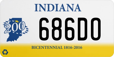 IN license plate 686DO