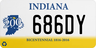 IN license plate 686DY