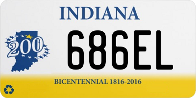IN license plate 686EL