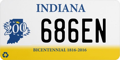 IN license plate 686EN