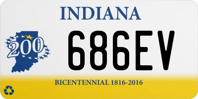 IN license plate 686EV