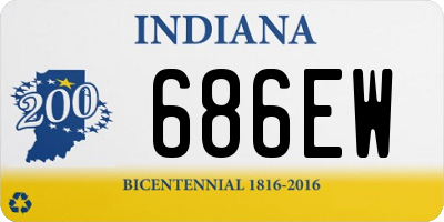 IN license plate 686EW