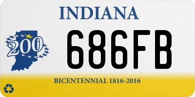 IN license plate 686FB