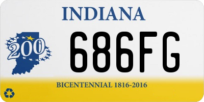 IN license plate 686FG