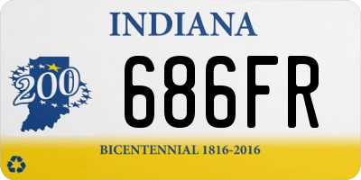 IN license plate 686FR