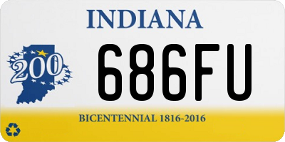 IN license plate 686FU