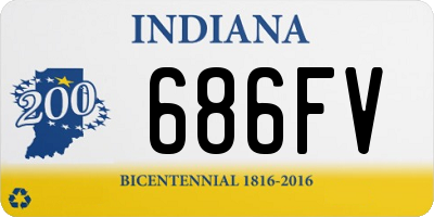 IN license plate 686FV