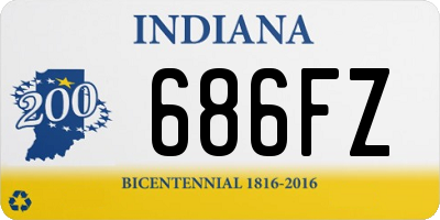 IN license plate 686FZ