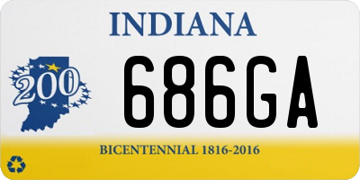 IN license plate 686GA