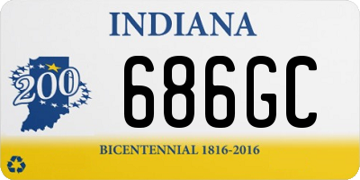 IN license plate 686GC