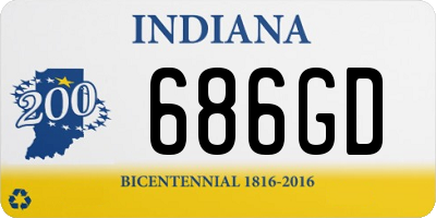 IN license plate 686GD