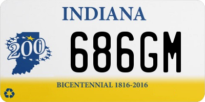 IN license plate 686GM