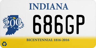 IN license plate 686GP