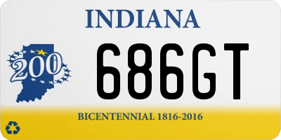 IN license plate 686GT