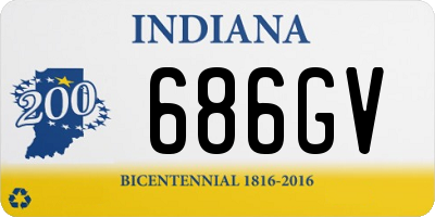 IN license plate 686GV