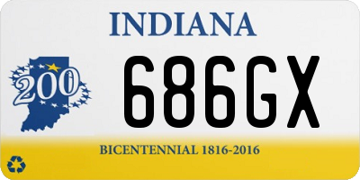 IN license plate 686GX