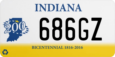 IN license plate 686GZ