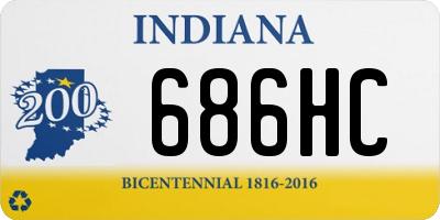 IN license plate 686HC