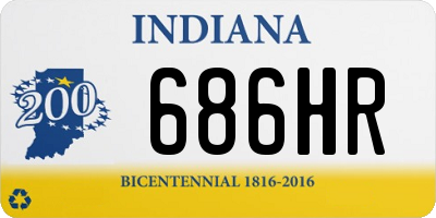 IN license plate 686HR