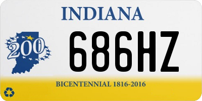 IN license plate 686HZ