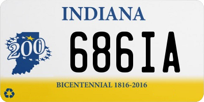 IN license plate 686IA