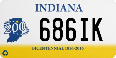 IN license plate 686IK