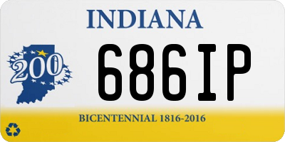 IN license plate 686IP