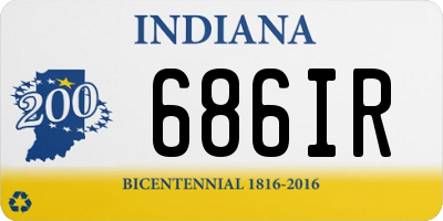 IN license plate 686IR