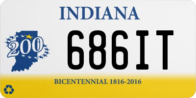 IN license plate 686IT