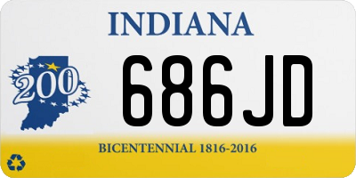 IN license plate 686JD