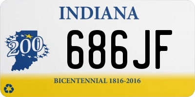 IN license plate 686JF