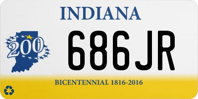 IN license plate 686JR