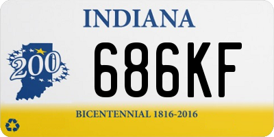 IN license plate 686KF