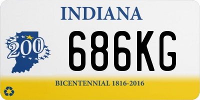 IN license plate 686KG