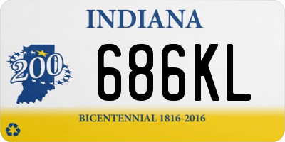 IN license plate 686KL