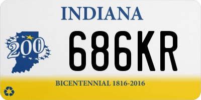 IN license plate 686KR