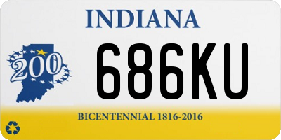 IN license plate 686KU