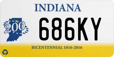 IN license plate 686KY